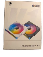 Jungle Leopard Interstellar V1 PC Fans 3 pack 120mm ARGB Black PWM RGB Sync