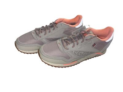 REEBOK Women Classic Leather Ripple Sneakers Grey/Lavender/pink DV7198