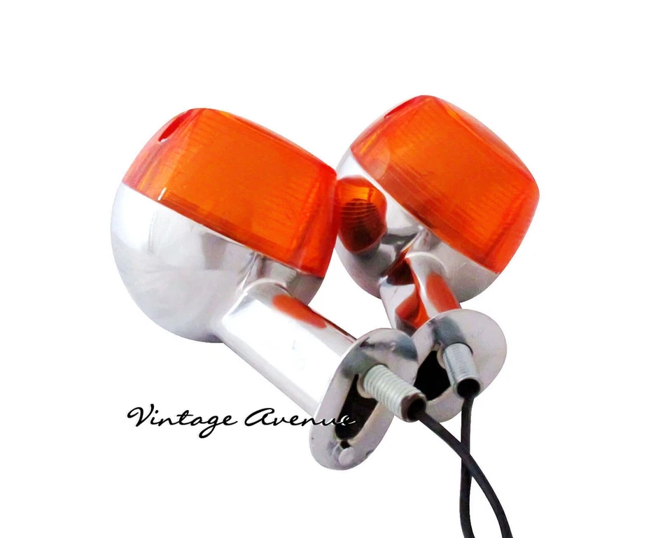 YAMAHA CROMO METAL INTERMITENTE LUZ INDICADOR LUZ PAR 6V/12V (TW39) Foto 2 de 4