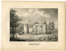 Antique Print-CASTLE-MUIDEN-MUIDERSLOT-Cloet-1825