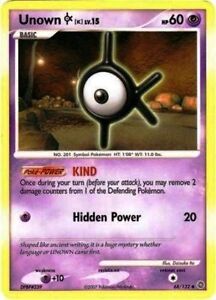 Unown K Pokemon 68/132 D&P Secret Wonders Uncommon PERFECT MINT 