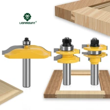1/2 12mm Shank Joint Rail & Stile Router Bit Tongue & Groove Woodworking Cutter