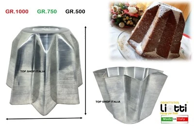 FORMA STAMPO PANDORO PANETTONE ALLUMINIO PROFESSIONALE STAMPO DOLCE NATALE 2025