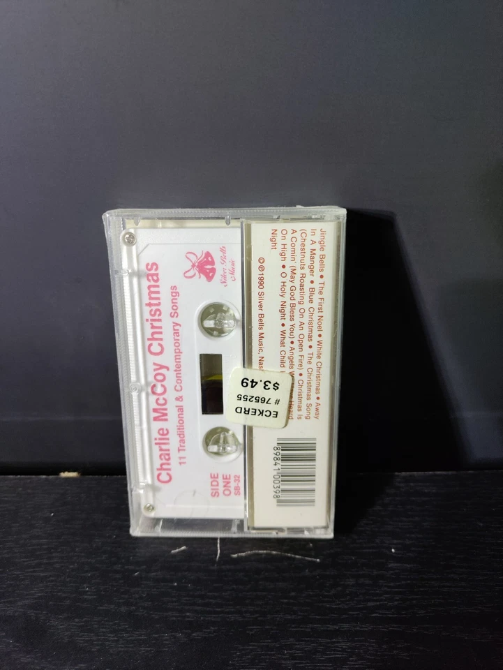 Charlie McCoy Christmas Traditional & Contemporary Songs Cassette Tape, 1990 NEW - Image 2 of 3