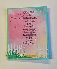 4 Stampin Up! Card Kit God Cares Prayer Love Understanding Horizon Diecuts