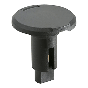 Base enchufable Attwood 910R2PB-7 LightArmor - 2 pines - negro - redondo - Imagen 1 de 1
