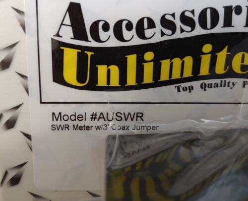 Accessories Unlimited AUSWR CB Radio Antenna SWR Test Meter 10 watt w/ 3' Cable - Picture 7 of 7