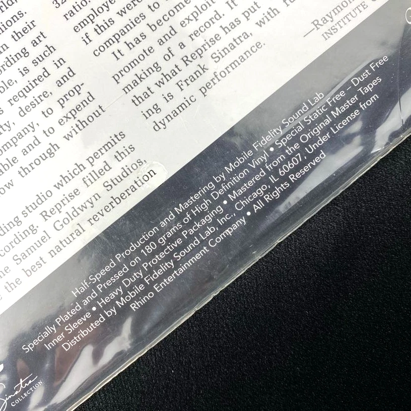 Frank Sinatra The Concert Sinatra MFSL MoFi 180g vinyl record LP New Sealed - Image 3 of 4