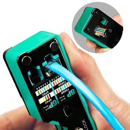 ZoeRax RJ45 Crimp Tool Pass Through Cat6 Crimping Tool For Cat5 Cat5e Cat6 - 第 4/6 張圖片