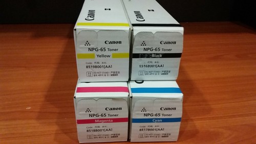 4 Canon NPG-65 Genuine - FULL Toner Set (BCMY) - for iR Advance C250 / C350 - Picture 5 of 7