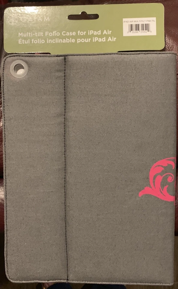 Funda iPad Air - Funda tipo folio multiinclinable Gaiam - Filigrana rosa (31052) Foto 2 de 4