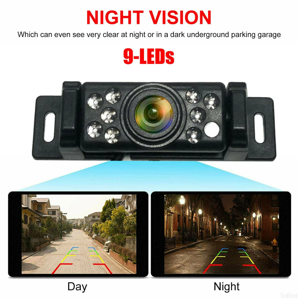 OEM 4.3" Mirror Monitor License plate Backup Camera for Car Front Rear View - Image 2 of 4