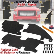 For 2009-2014 Ford F-150 Raptor Radiator Grille Air Deflector Set with Fasteners