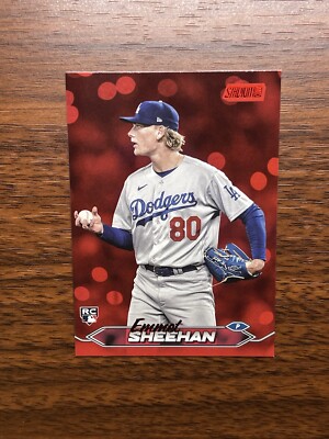 2024 Topps Stadium Club Emmet Sheehan RED ROOKIE SP #126 Los Angeles Dodgers RC