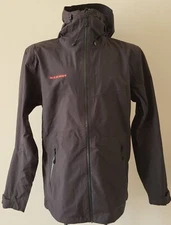 Mammut Gore-tex membrane Men Rain Waterproof Black Jacket size Medium