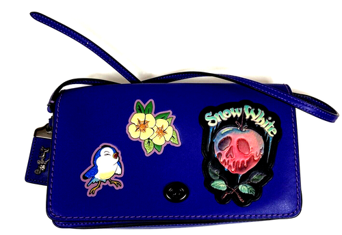 Coach X Disney Dark Fairytale SNOW WHITE PURPLE DINKY Clutch/Crossbody Bag $395 - Picture 2 of 15