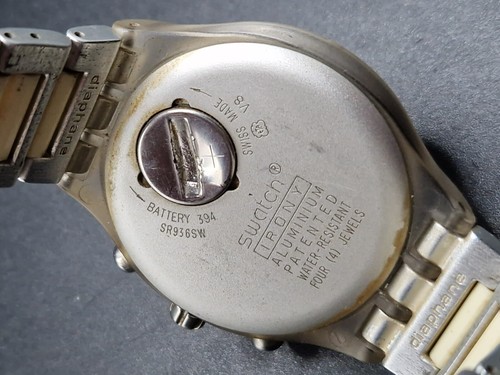 SWATCH 'IRONY' Chronograph Aluminium Mens Swiss Made 44mm Quartz Watch WR FWO - Picture 17 of 20