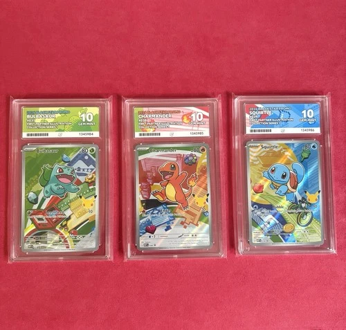 Pokemon TCG First Partner Series 1 Kanto Starters Ace 10 Sequential Set
