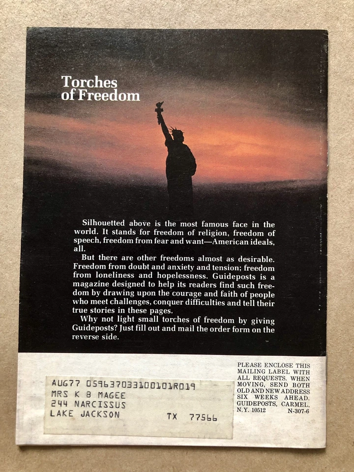 Guideposts Magazine (Vintage, July 1976) One Nation Under God VG! - Image 2 of 3