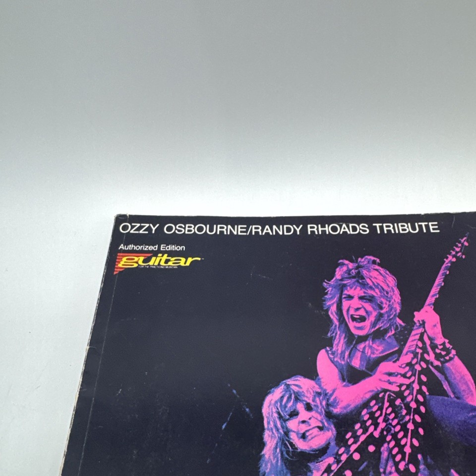 Dee Tab VTG Ozzy Osbourne Randy Rhoads Tribute Guitar Vocal Tabs Book W/O ...