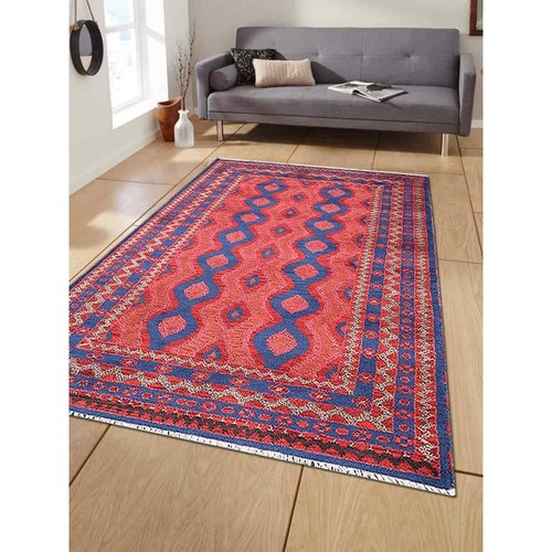 6 x 9 ft. Hand Knotted Afghan Wool & Silk Rectangle Area Rug, Multicolor - Kazak