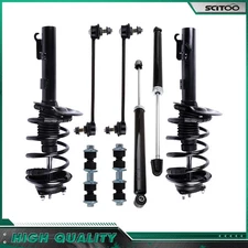 Fits 2006-07 Ford Focus 2.0L 2.3L Complete Front Rear Struts Shocks Sway Bar Kit