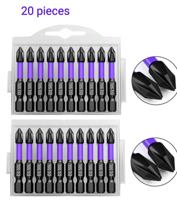 PH2 RUTSCHFESTE Schlagschrauber Bits 20er Set, 50mm lang Magnetspitzen Werkzeuge