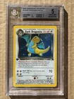 2000 Pokemon Team Rocket 1st Edition Dark Dragonite #05 Holo BGS 5