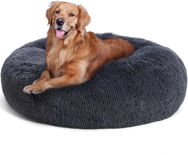 Hundebett OrthopäDisch Donut Kissen Waschbar Ø100Cm FüR GroßE Hunde 1 StüCk-image