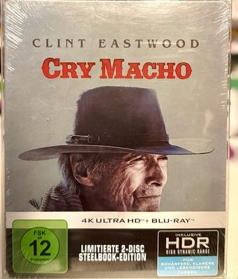 CRY MACHO Limited Ed. STEELBOOK 4K BR Digital w/PROTECTOR New Mint