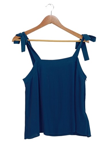 Samsøe Samsøe Top Donna Blu Plissettato con Fiocchi (INT M)