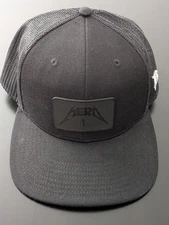 Branded Bills Snapback Hat Golf Trucker "HERO" FIRST RESPONDER LOGO Black OSFM