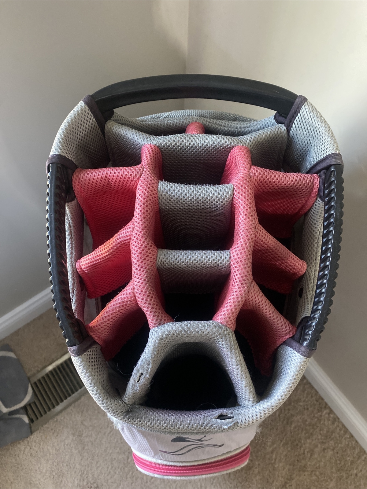 Cobra Ultralight 14 Way Golf Cart Bag Pink & Gray