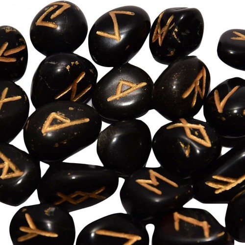 Tumble Gemstones Alphabets Symbol Natural Multi Rune Set Reiki Healing Therapy - Picture 5 of 48