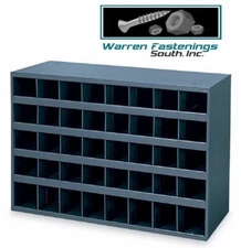 1496 Stainless Steel Coarse Thread Bolt, Nut & Washer Kit With 40 Hole Bin