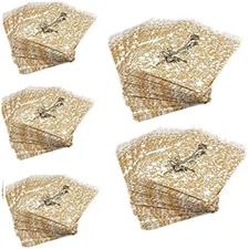 500 pieces Gold print Paper Bags Shopping Sales Tote Bags for Packaging School