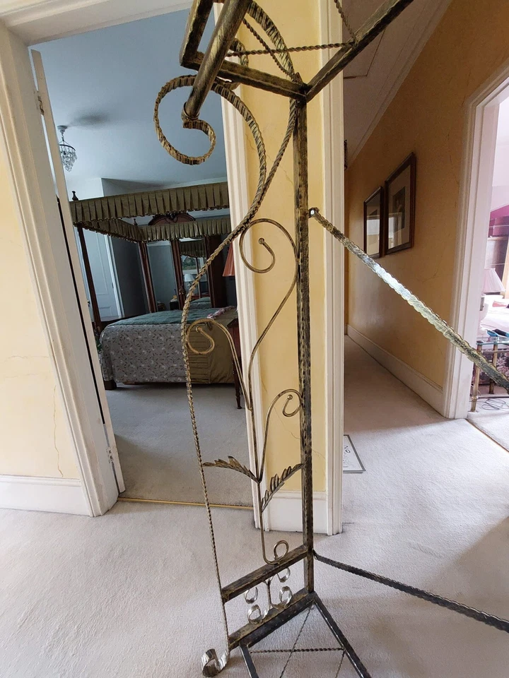 Beautiful Ornate Metal Clothes Rack for Hats Coats and Shoes - Image 2 of 4