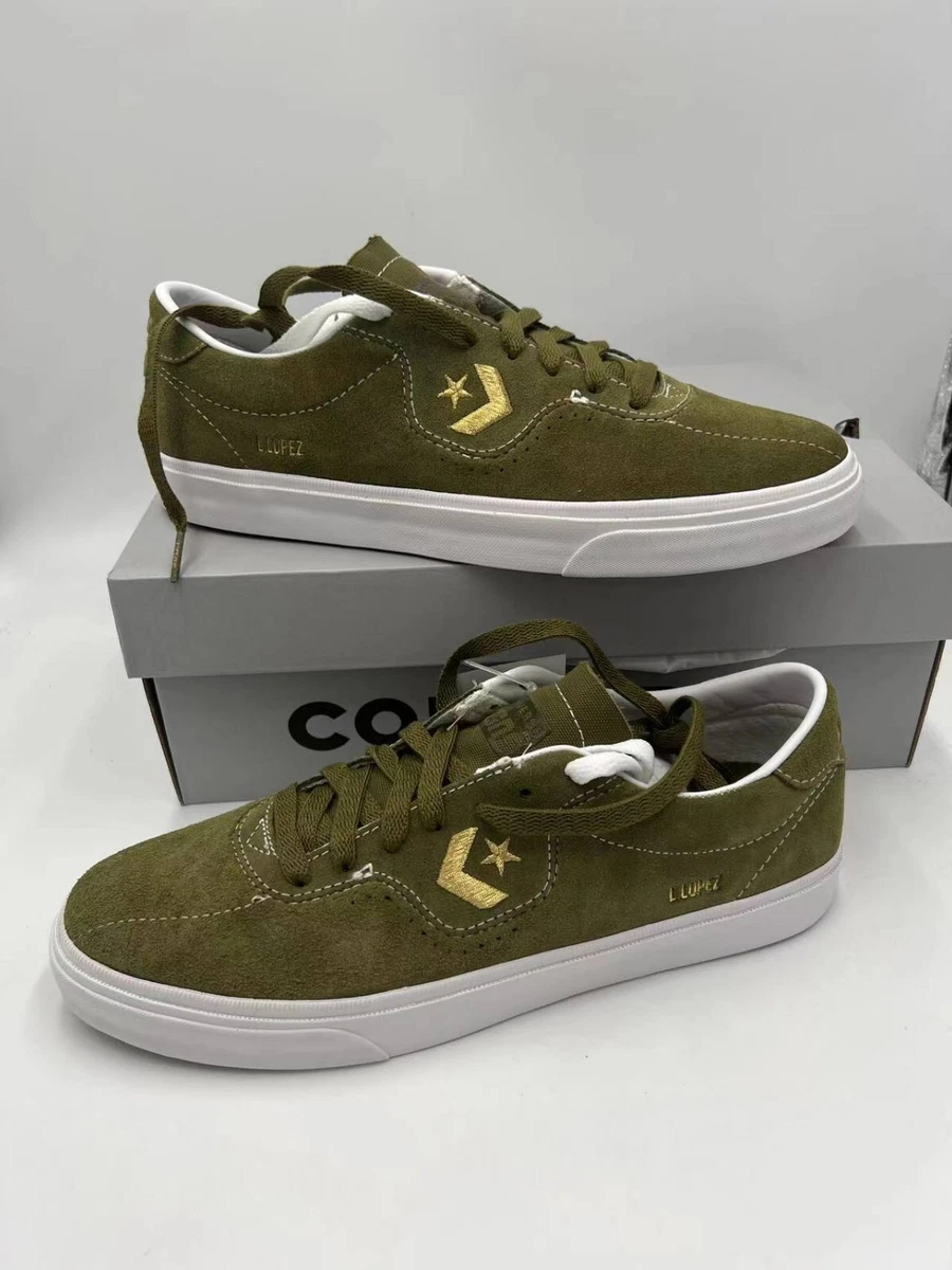 Converse Louie Lopez Pro Ox Mens Sz 9 Dark Moss Low Top Skate