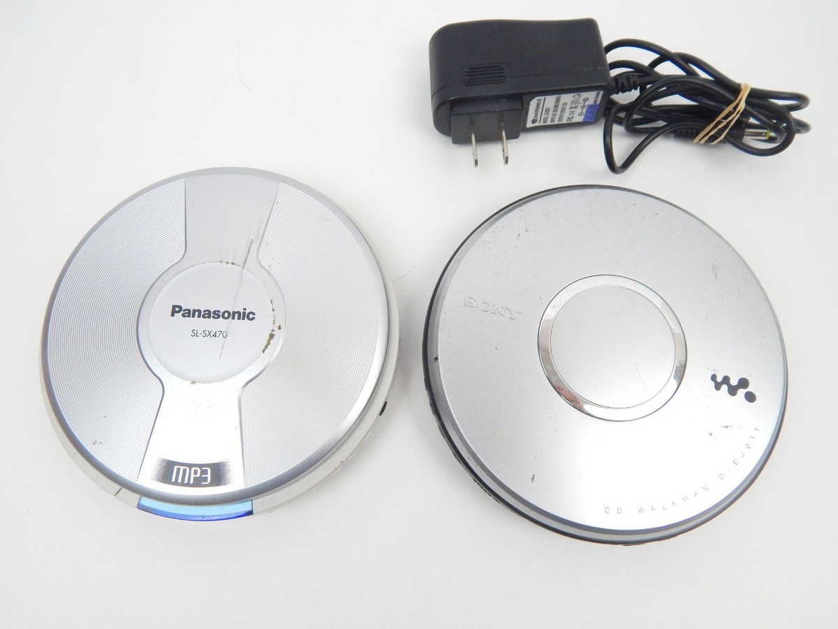 6B Pair VTG Portable CD Players Sony Walkman & Panasonic