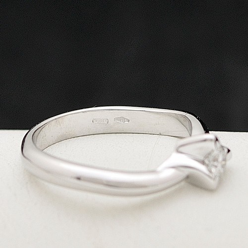 SALVINI SOLITARIO ORO BIANCO 18KT BRILLANTE 0.25 CT SCATOLA E GARANZIA - Foto 9 di 10