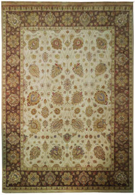 8x10' Off White Vegetable Dyed Chobi Rug 72572