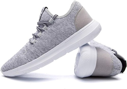 KEEZMZ Men's Running Shoes Fashion Breathable Sneakers Mesh, 1-gray, Size 11 - Picture 4 of 7