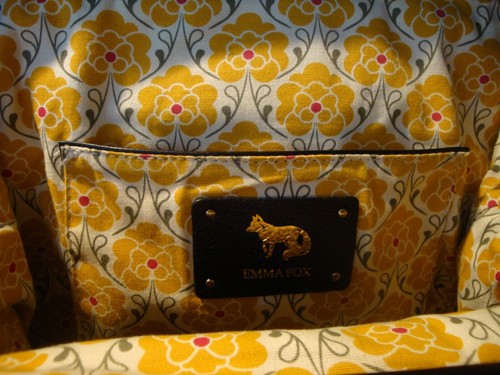 EMMA FOX.N WITH DEFECTS,TAN/BLACK,LEATHER,HOBO HANDBAG/CROSS BODY BAG LARGE - Picture 9 of 10