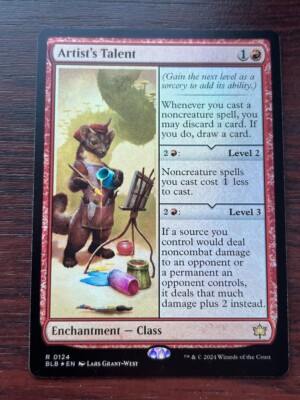 1x FOIL ARTIST'S TALENT - Bloomburrow - MTG - Magic the Gathering