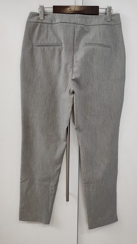 Zara Basic Collection Womens Work Smart Trousers Light Grey Dot Size 8 EUR36 - Picture 5 of 7