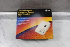 Vintage AT&T 2 Line Digital Phone Answering System  w/ Power Supply rare find