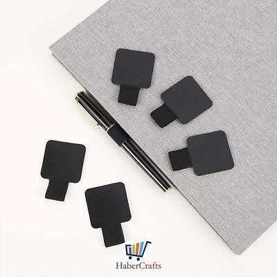 Habercrafts Black Pen Loop Pencil Holder For Notebook & Diaries - Fits Any Book