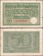 50 Reichspfennig 1940-1945 - Série : 24-020292 occupations allemandes - "Très bon état" - A16a