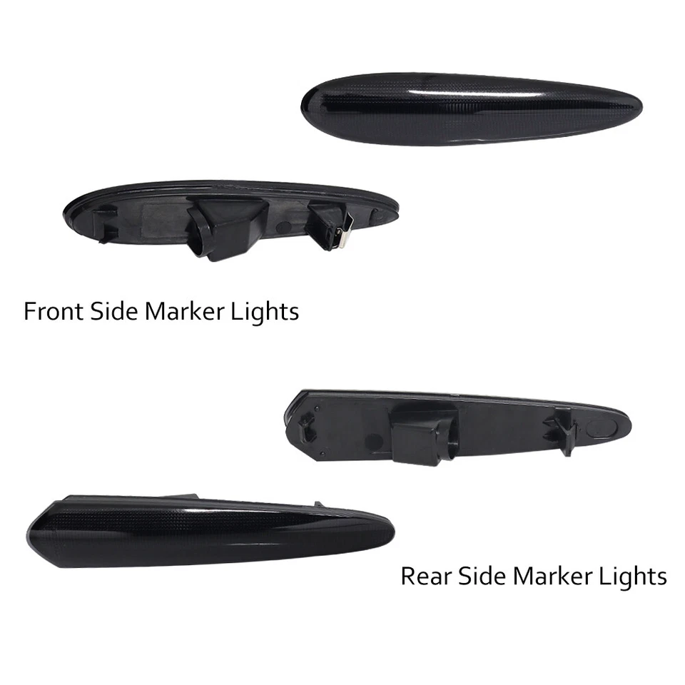 Conjunto de luces marcadoras delanteras y traseras ahumadas para Nissan Máxima 2000-2003 4 piezas Foto 2 de 4