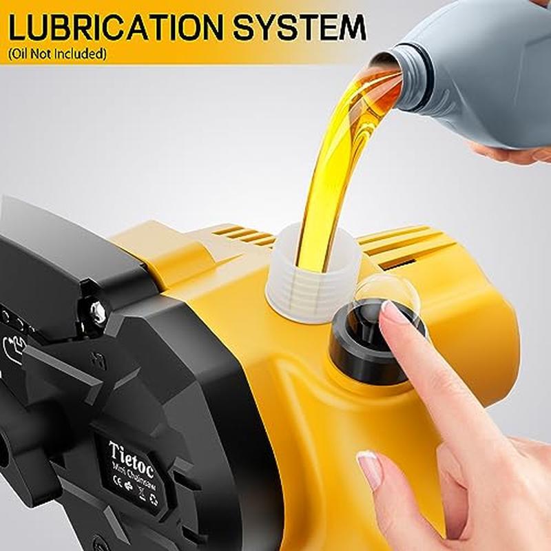 Portable Cordless Mini Chainsaw 6 In Powerful Battery Operated Safety